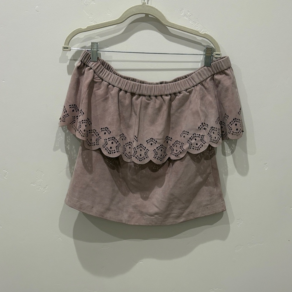 Lamarque Mauve Off-Shoulder Top